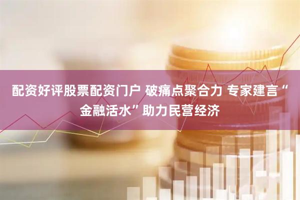 配资好评股票配资门户 破痛点聚合力 专家建言“金融活水”助力民营经济